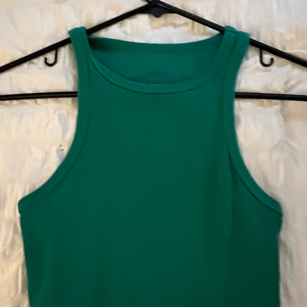 Green Sleeveless Women's Top
